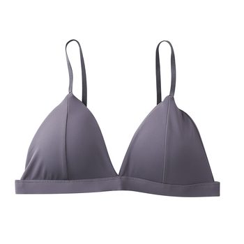 Francuski stil grudnjaka od ledenog svile bezšavnog, s fiksnim košaricama za male grudi, duboki V, unutarnji Bandeau top za žene
