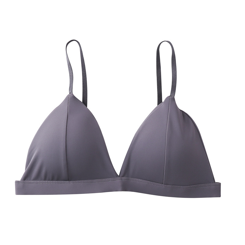 Francuski stil grudnjaka od ledenog svile bezšavnog, s fiksnim košaricama za male grudi, duboki V, unutarnji Bandeau top za žene