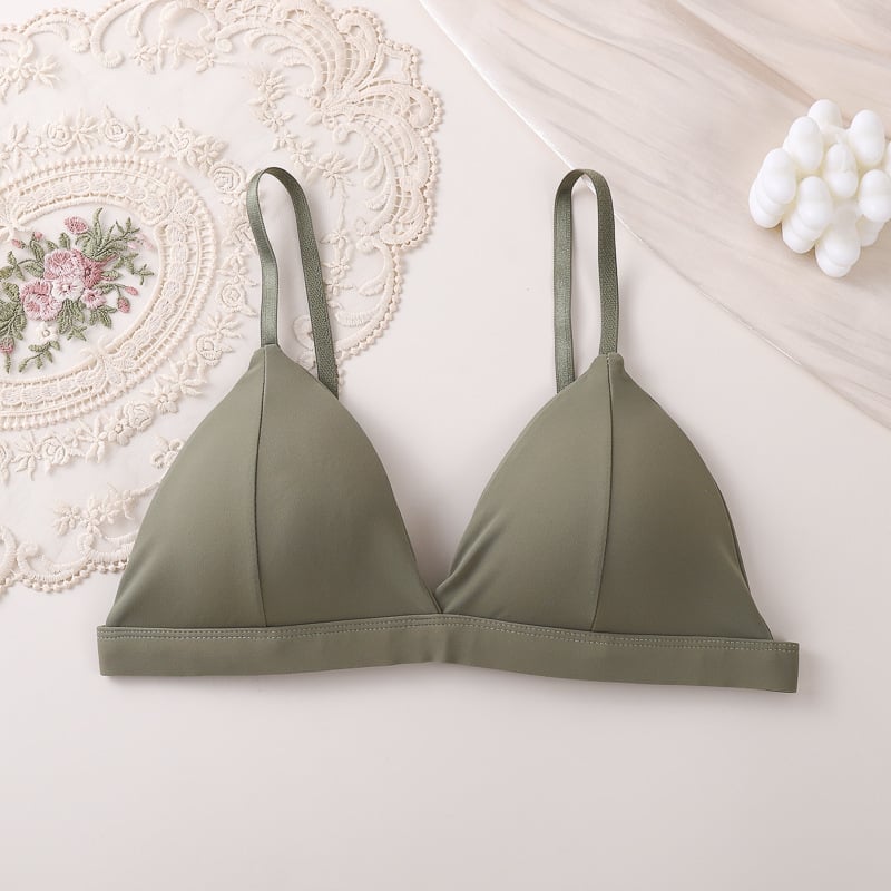 Francuski stil grudnjaka od ledenog svile bezšavnog, s fiksnim košaricama za male grudi, duboki V, unutarnji Bandeau top za žene