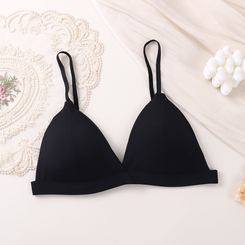 Francuski stil grudnjaka od ledenog svile bezšavnog, s fiksnim košaricama za male grudi, duboki V, unutarnji Bandeau top za žene