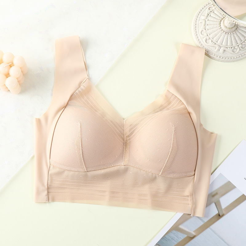 Čipkasti tube top s fiksnom čašicom, bez žice, široke naramenice, najlon materijal
