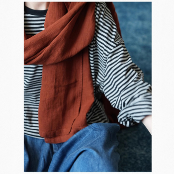 Moteriški dryžuoti marškinėliai su ilgomis rankovėmis, apvalia iškirpte, laisvas kirpimas, medvilnės-elastano mišinys