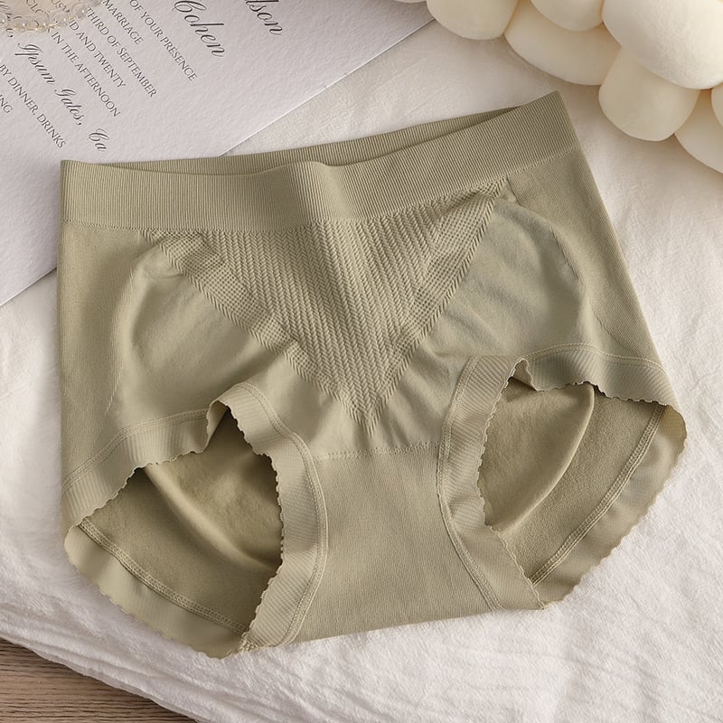 Chiloți femei fără cusături, talie medie, respirabili, din nailon, tricotați