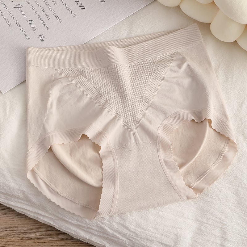Chiloți femei fără cusături, talie medie, respirabili, din nailon, tricotați