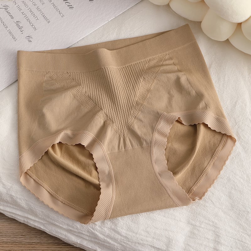 Chiloți femei fără cusături, talie medie, respirabili, din nailon, tricotați