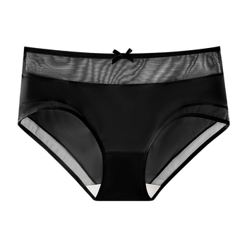 Ženske bešivne gaćice sa srednjim strukom – glavni materijal: najlon 70–80%, podstava prepona 100% pamuk, jedne boje, ravno tkanje 31–40d