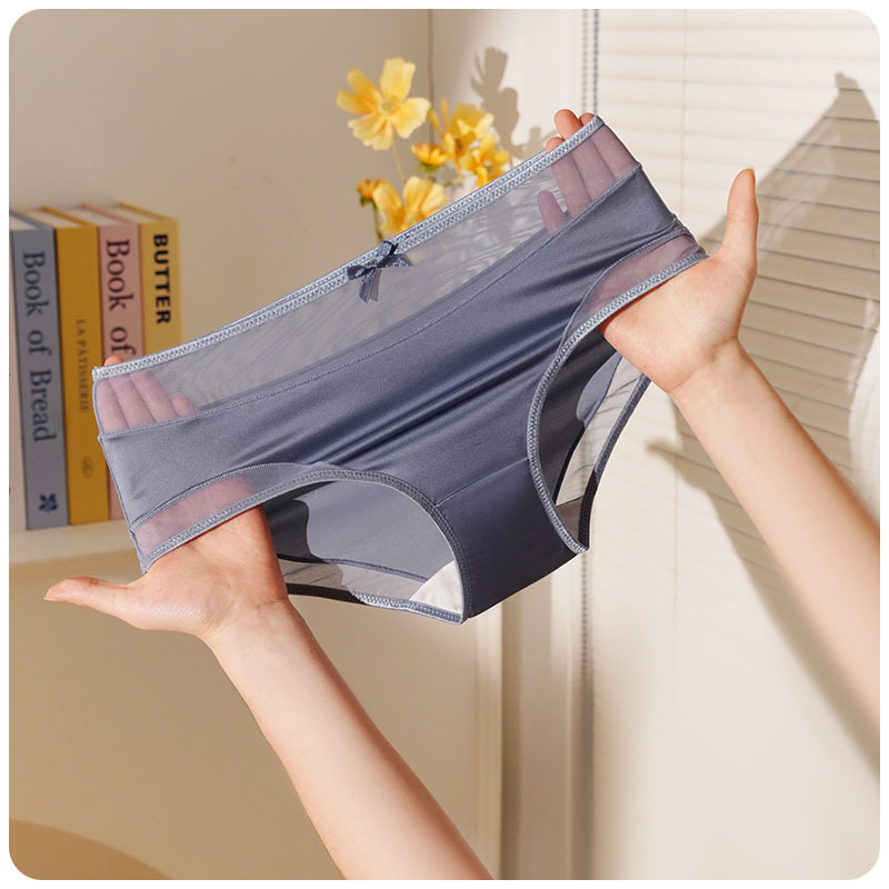 Ženske bešivne gaćice sa srednjim strukom – glavni materijal: najlon 70–80%, podstava prepona 100% pamuk, jedne boje, ravno tkanje 31–40d