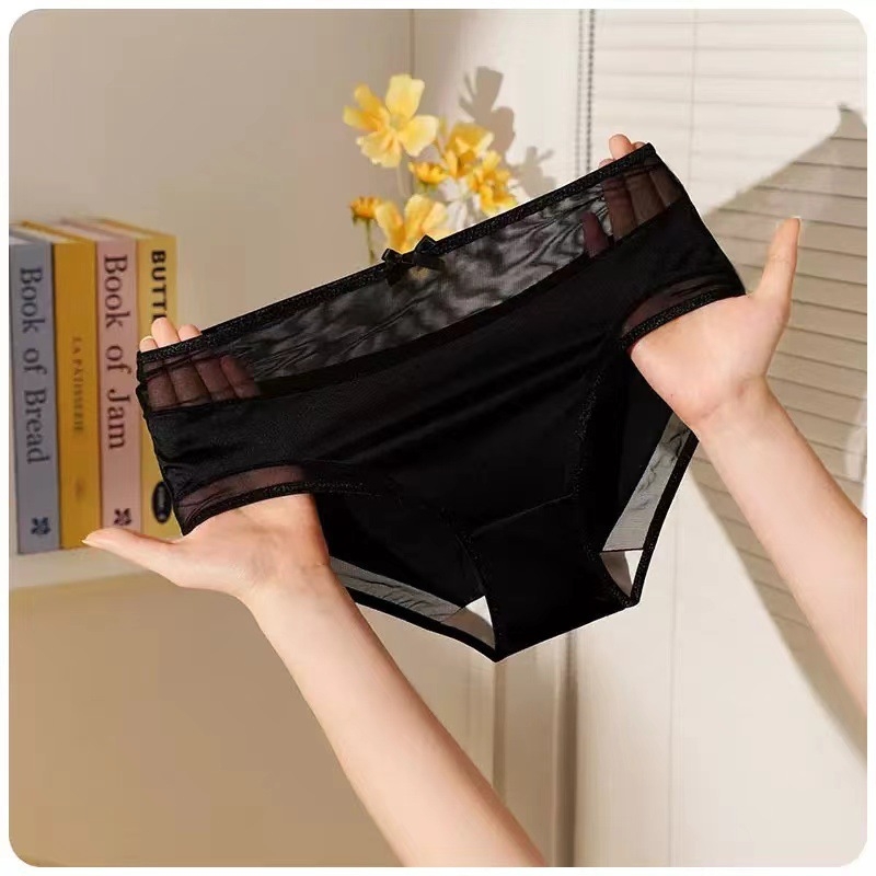 Ženske bešivne gaćice sa srednjim strukom – glavni materijal: najlon 70–80%, podstava prepona 100% pamuk, jedne boje, ravno tkanje 31–40d