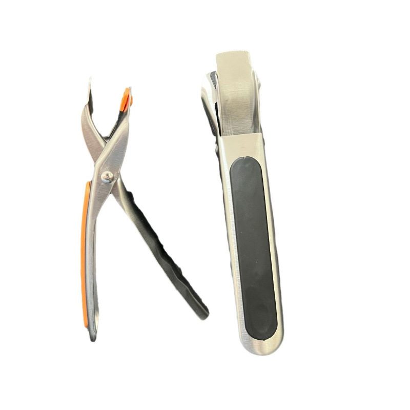 Nerūdijančio plieno storas dubenėlio klipsas, neslystantis rankenėlė, atsparus aukštai temperatūrai, apsauga nuo nudegimų