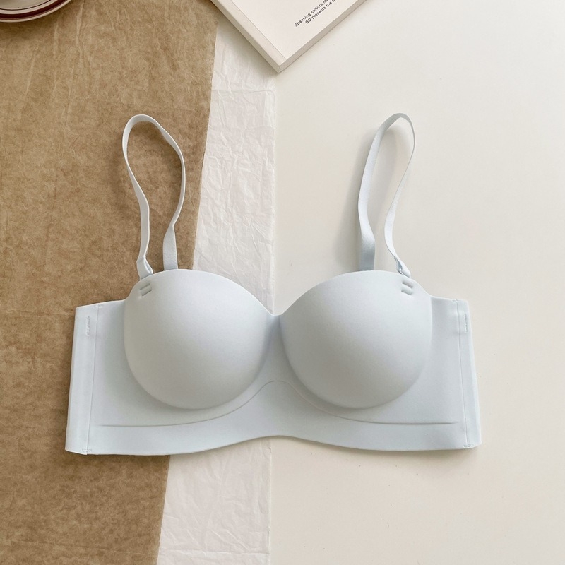 Без презрамки бюстгальтер, антихлъзгащ се, повдигащ, безшевен, с подплънки за гърди