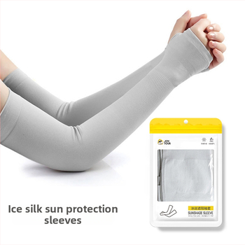 Unisex Ice Silk UV apsauginė rankovė, skirta lauko veiklai ir važiavimui dviračiu