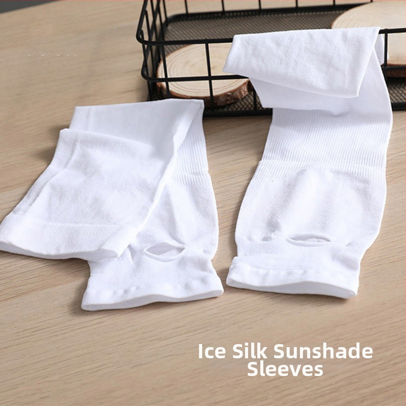 Unisex Ice Silk UV apsauginė rankovė, skirta lauko veiklai ir važiavimui dviračiu