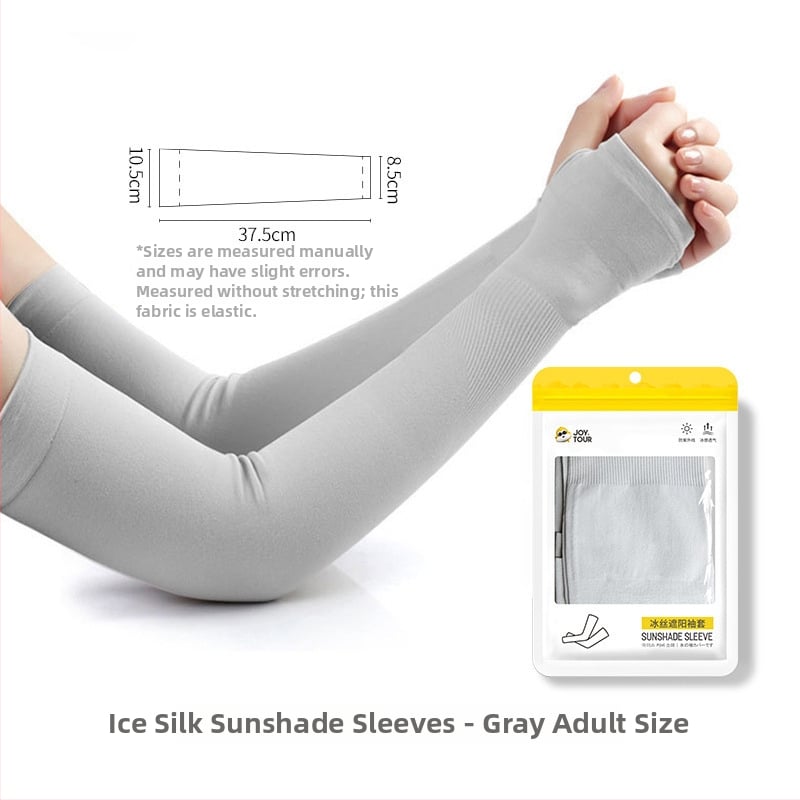 Unisex Ice Silk UV apsauginė rankovė, skirta lauko veiklai ir važiavimui dviračiu