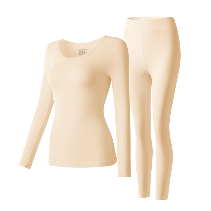 Sieviešu bezšuvju plānais termālais pamatslānis, Nylon/Poliamīds, 78% poliamīds, Slim fit, 141–160 g/m²