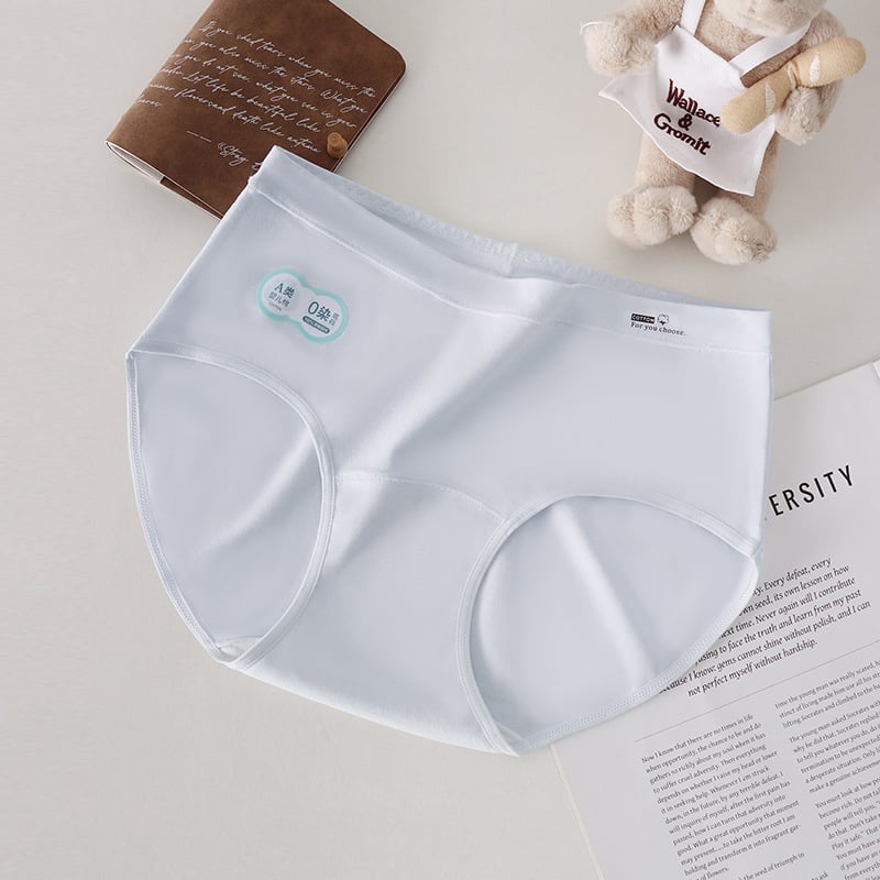 Lenjerie intimă din bumbac pentru fetițe, zona inghinală necolorată, antibacterian 10A, crotch extins, talie medie