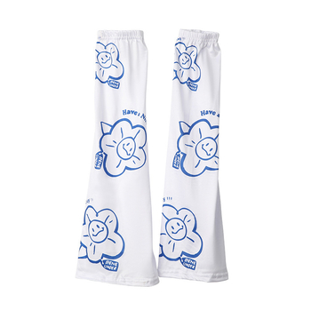 Išorinės rankovės su UV apsauga, nailonas, gėlių raštas, unisex, suaugusiems, skirtos vairuoti ir dviračiu važiavimui