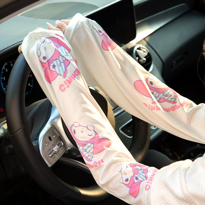 Išorinės rankovės su UV apsauga, nailonas, gėlių raštas, unisex, suaugusiems, skirtos vairuoti ir dviračiu važiavimui