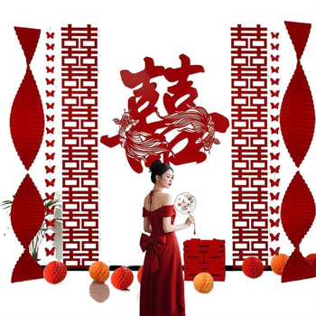 Set dekoracija svadbene sobe s pozadinom zida i rekvizitima za fotografiju za spavaću sobu i novi dom