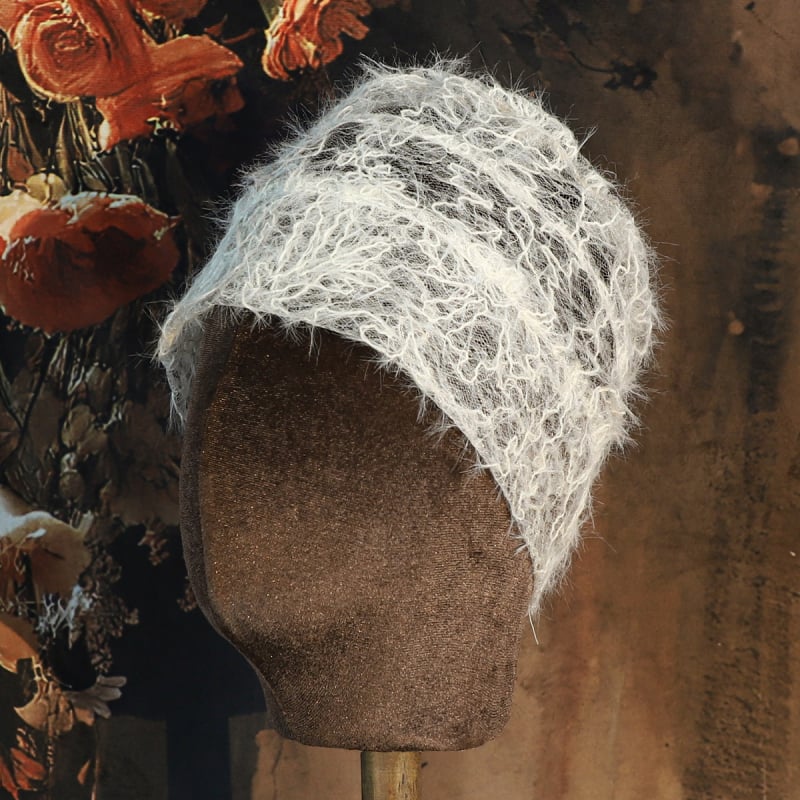 Щипка за коса с ресни в стил Фея, сватбен аксесоар, пластмасова, релефна обработка