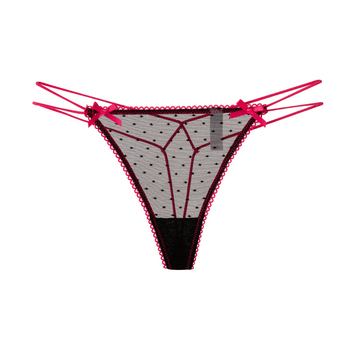 Ženske tangice s čipkom, niski struk, najlon čipka s pamukom, prozračné, bez šavova