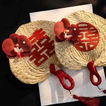 Сватбен ръчен вентилатор с дръжка от неръждаема стомана, подаръчна кутия, сватбена декорация, без пробиване за монтаж