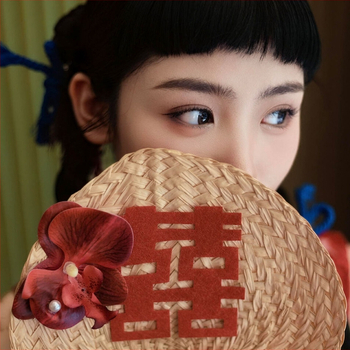 Сватбен ръчен вентилатор с дръжка от неръждаема стомана, подаръчна кутия, сватбена декорация, без пробиване за монтаж