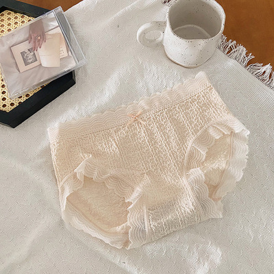 Ženske pamučne gaćice bez šavova, srednje visoke struka, prozračne