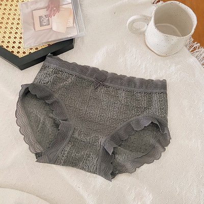 Ženske pamučne gaćice bez šavova, srednje visoke struka, prozračne