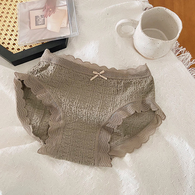 Ženske pamučne gaćice bez šavova, srednje visoke struka, prozračne