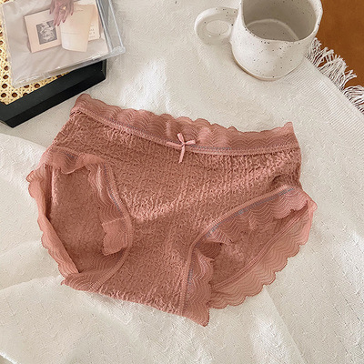 Ženske pamučne gaćice bez šavova, srednje visoke struka, prozračne