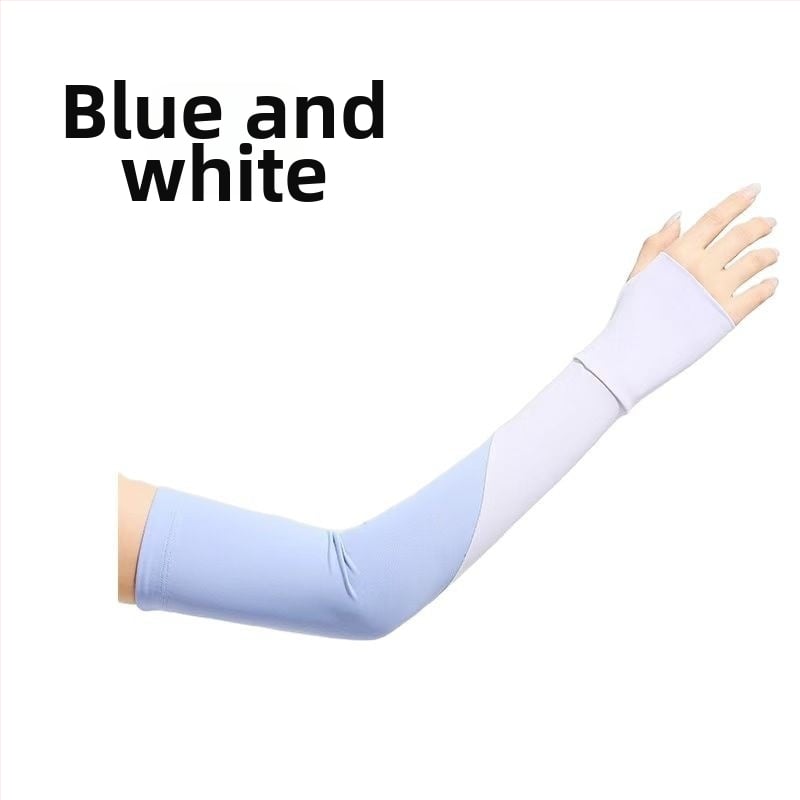 Išorinės saulės apsaugos rankovės - universalios, nailonas Ice Silk, tinklo raštas, išplėstas ilgis