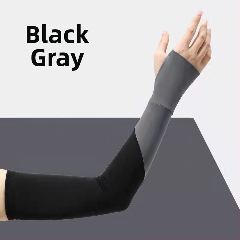 Išorinės saulės apsaugos rankovės - universalios, nailonas Ice Silk, tinklo raštas, išplėstas ilgis