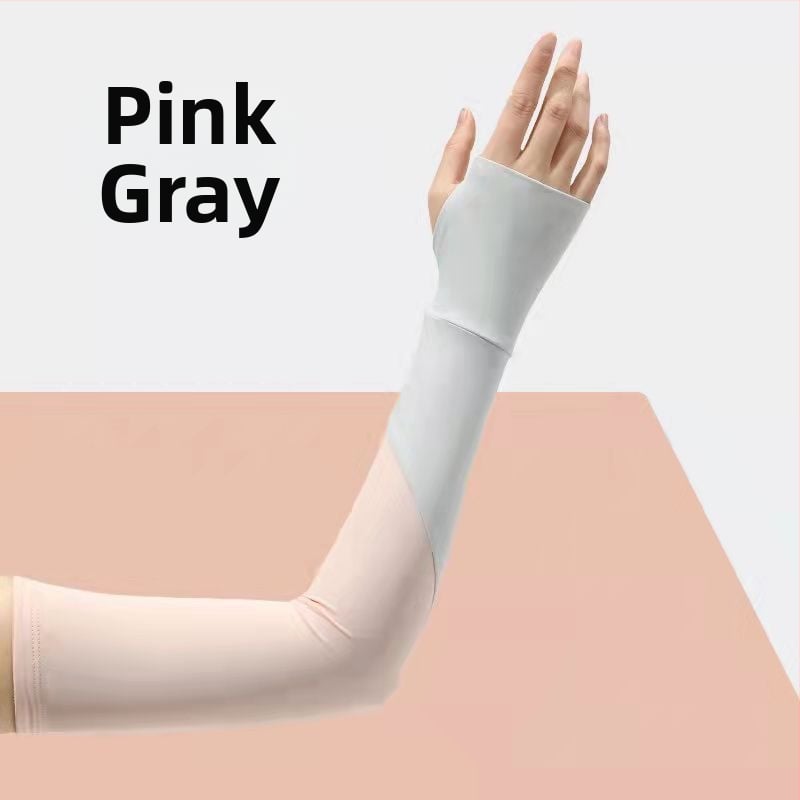 Išorinės saulės apsaugos rankovės - universalios, nailonas Ice Silk, tinklo raštas, išplėstas ilgis