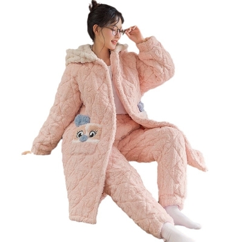 Pidžama set od silk-like pamuka, cardigan stil s reverom, dugi rukavi i hlače, za kućnu udobnost