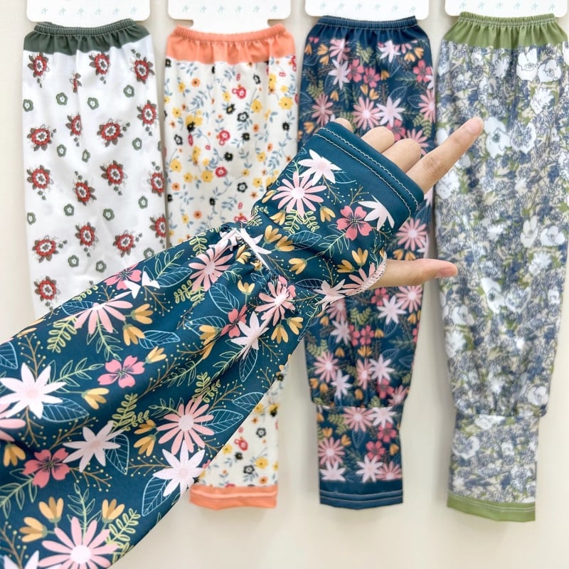 Дамски Ice Silk ръкави за слънцезащита, летни тънки за шофиране, 61–70% акрилно влакно