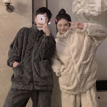 Pantaloni de pijama, cu căptușeală fleece, amestec de bumbac 70–80%, țesătură extra groasă 301–350 g/m², unisex, pentru primăvară