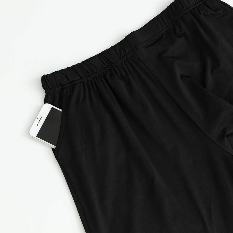 Set pijamale bărbați din modal — stil simplu și casual, guler rotund, mâneci 3/4, pantaloni lungi, îmbrăcăminte de casă