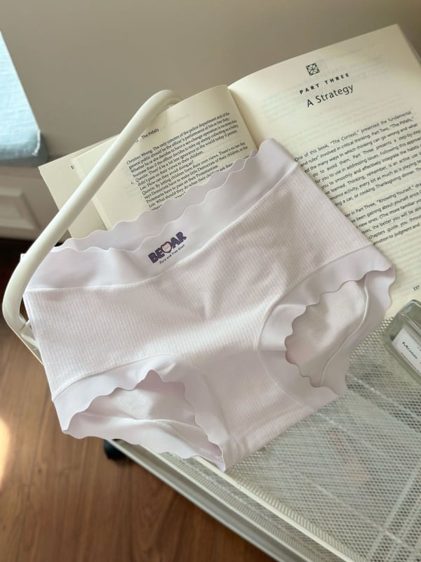 Chiloți de femei din bumbac, talie medie, croială triunghi, respirabili, țesătură Jacquard