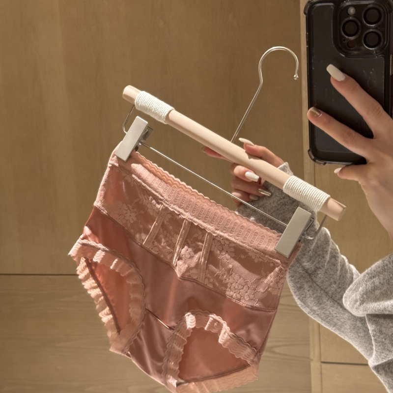 Saten ženski donji veš s visokim strukom i čipkom, kontrola trbuha i podizanje stražnjice, prirodan osjećaj kože, vrhunske kvalitete, velike veličine