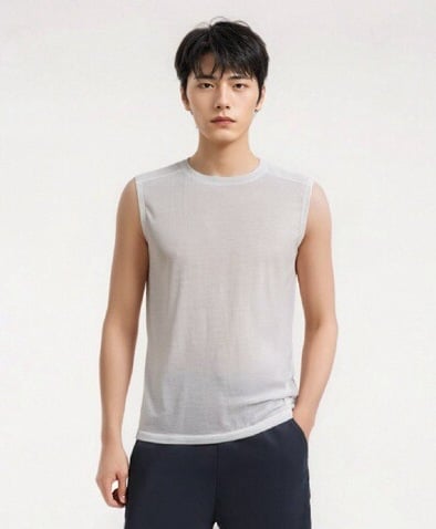 Γιλέκο Merino μαλλί – χωρίς μανίκια, unisex, καλοκαίρι (87% Merino μαλλί)