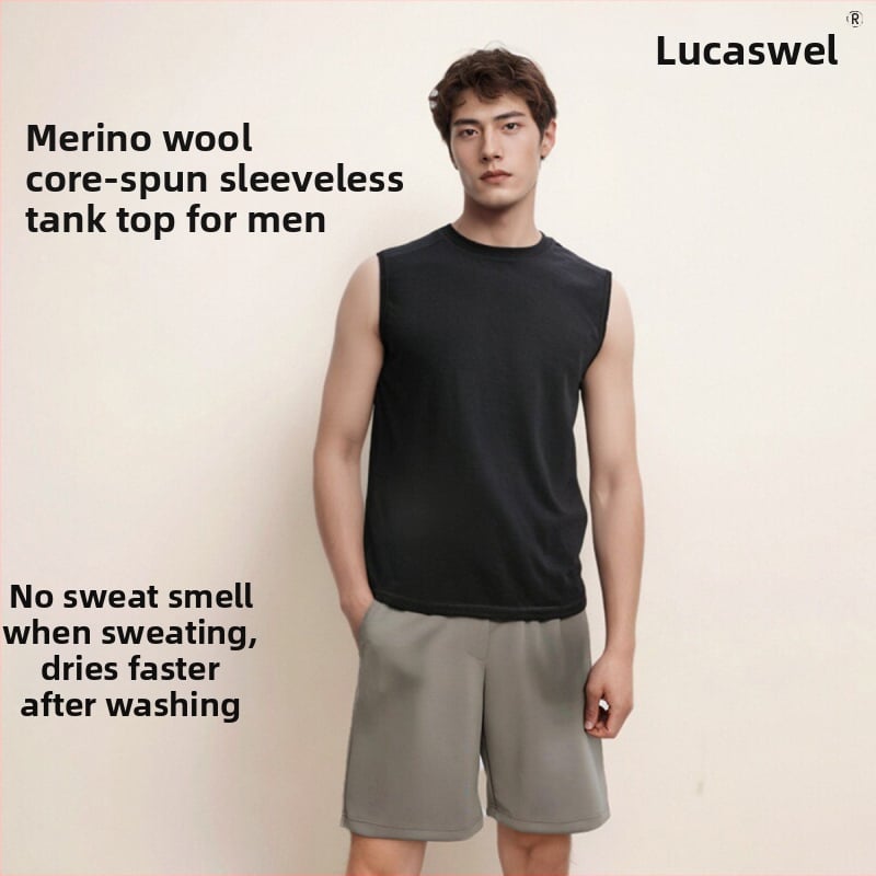 Γιλέκο Merino μαλλί – χωρίς μανίκια, unisex, καλοκαίρι (87% Merino μαλλί)