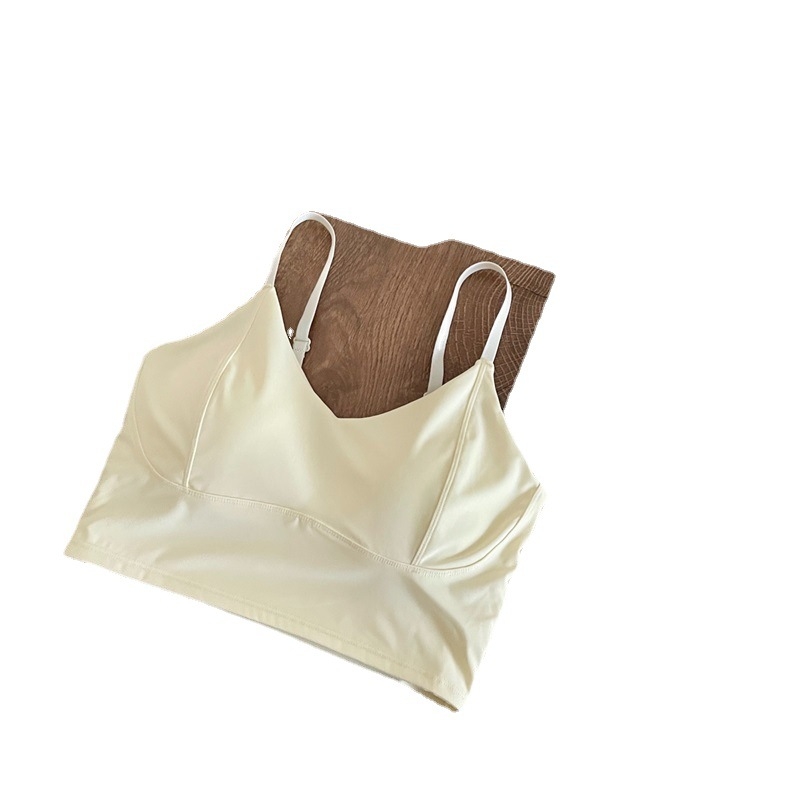 Wrap grudnjak / tube top od ice silk, glavna tkanina najlon, prozračan i anti-izlaganje, trokutasti oblik čašica srednjeg kalupa