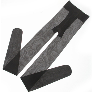 Κάλτσες μέχρι το μηρό από νάιλον: υπερ-λεπτές, UV προστασία, αντι-σκίσιμο, μονόχρωμος σχεδιασμός, 0D denier