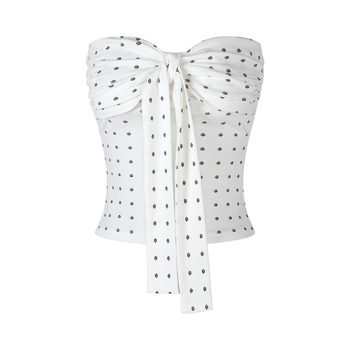 Top tubular – Slim Fit, fără bretele, imprimeu anime, viscose, micro-rebound