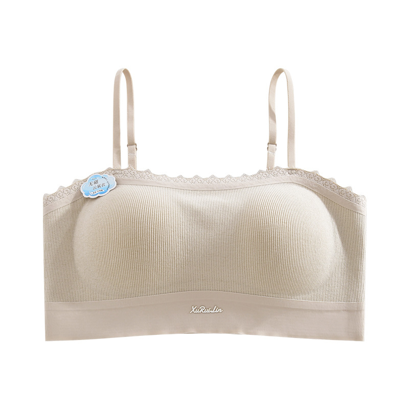 Brushed плат за топлина – дамски сутиен с пълна чашка, стил Tube-top с дантела на гърба, фиксирани презрамки, подплата от акрилова нишка
