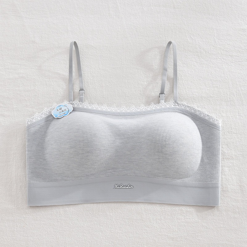 Brushed плат за топлина – дамски сутиен с пълна чашка, стил Tube-top с дантела на гърба, фиксирани презрамки, подплата от акрилова нишка