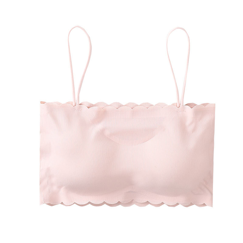 Tube top bez naramenica od Ice Silk s jastučićem, bez šavova, pleteni materijal