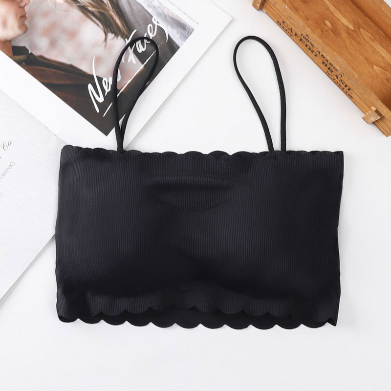 Tube top bez naramenica od Ice Silk s jastučićem, bez šavova, pleteni materijal