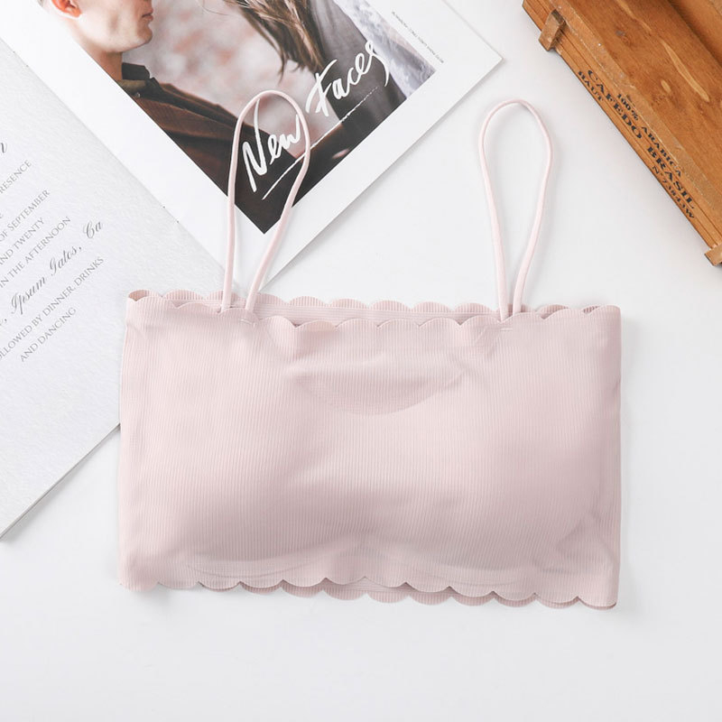 Tube top bez naramenica od Ice Silk s jastučićem, bez šavova, pleteni materijal