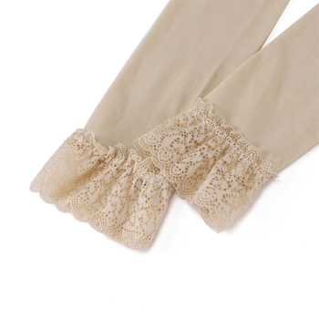 Moteriška Ice Silk UV rankovė su vienos pusės nėrinių kraštu - UV apsauga, lengva, tinkama vasarai, pavasariui ir rudeniui